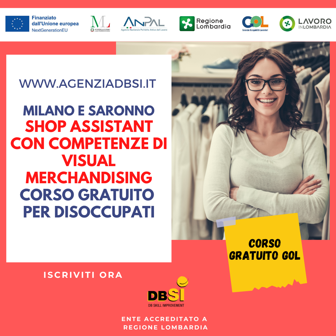 Shop Assistant con competenze di Visual Merchandising