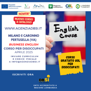 Corso gratuito inglese per disoccupati