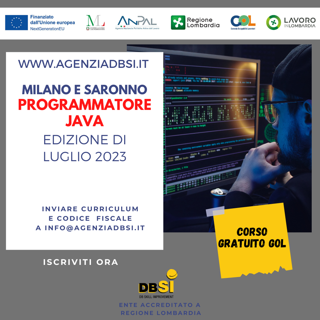 Corsi gratuiti programma GOL Regione Lombardia