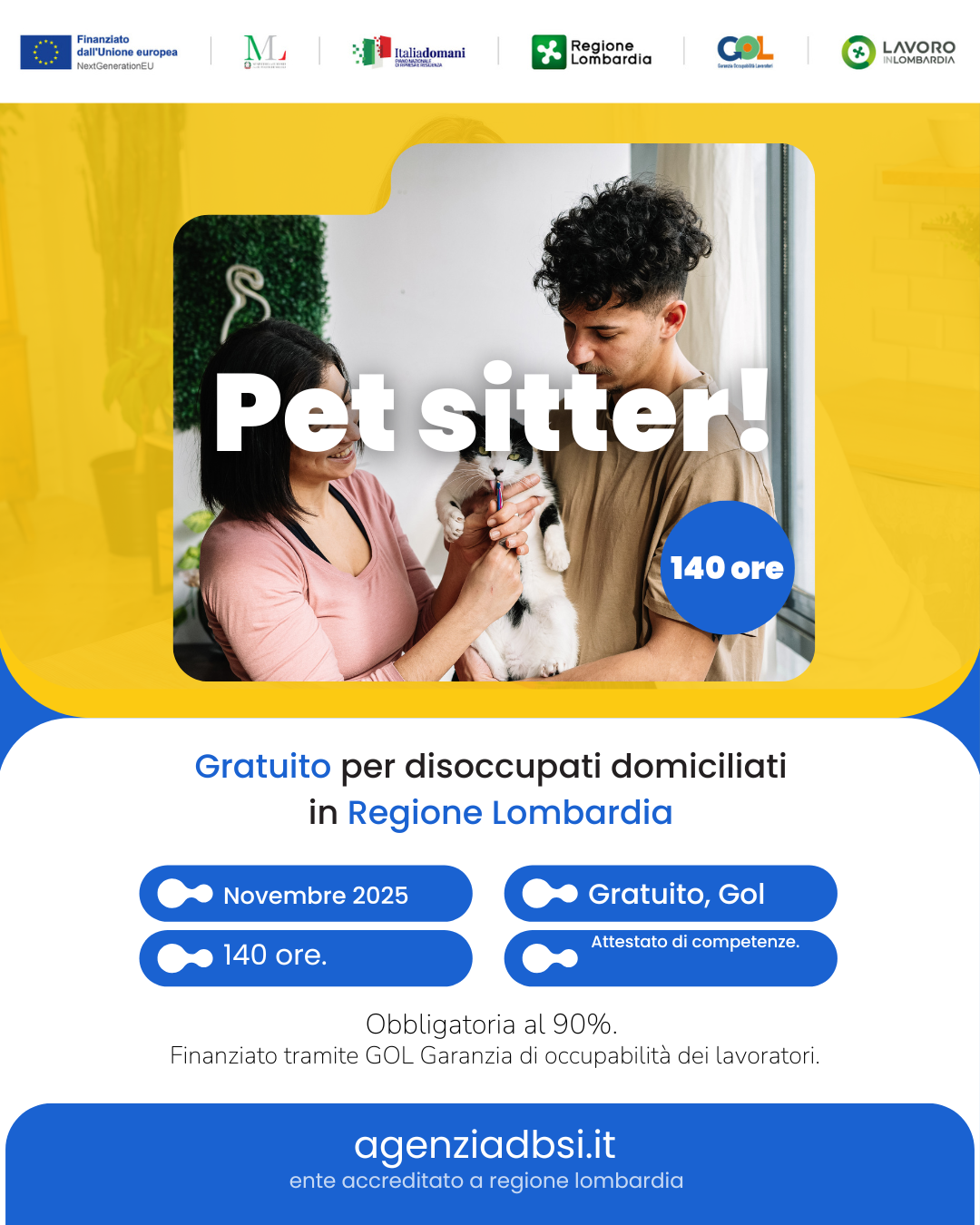 Corso di formazione di Pet sitter