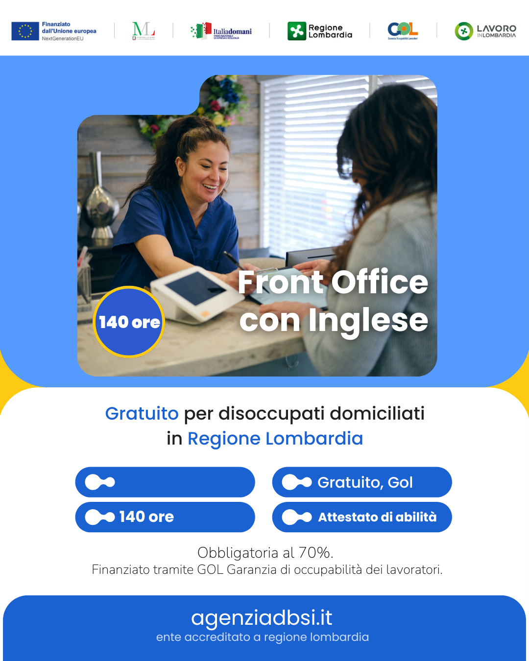 Front Office con Inglese